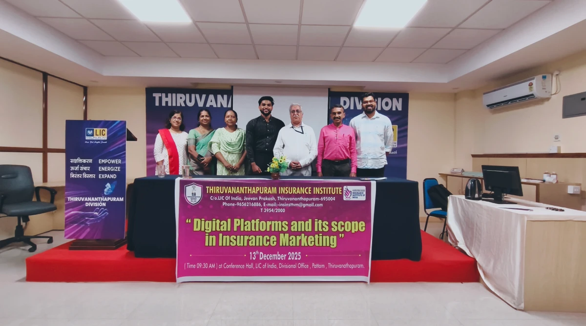 Digital Platforms and its Scope in Insurance Marketing seminar conducted by Thiruvananthapuram Insurance Institute for insurance agents