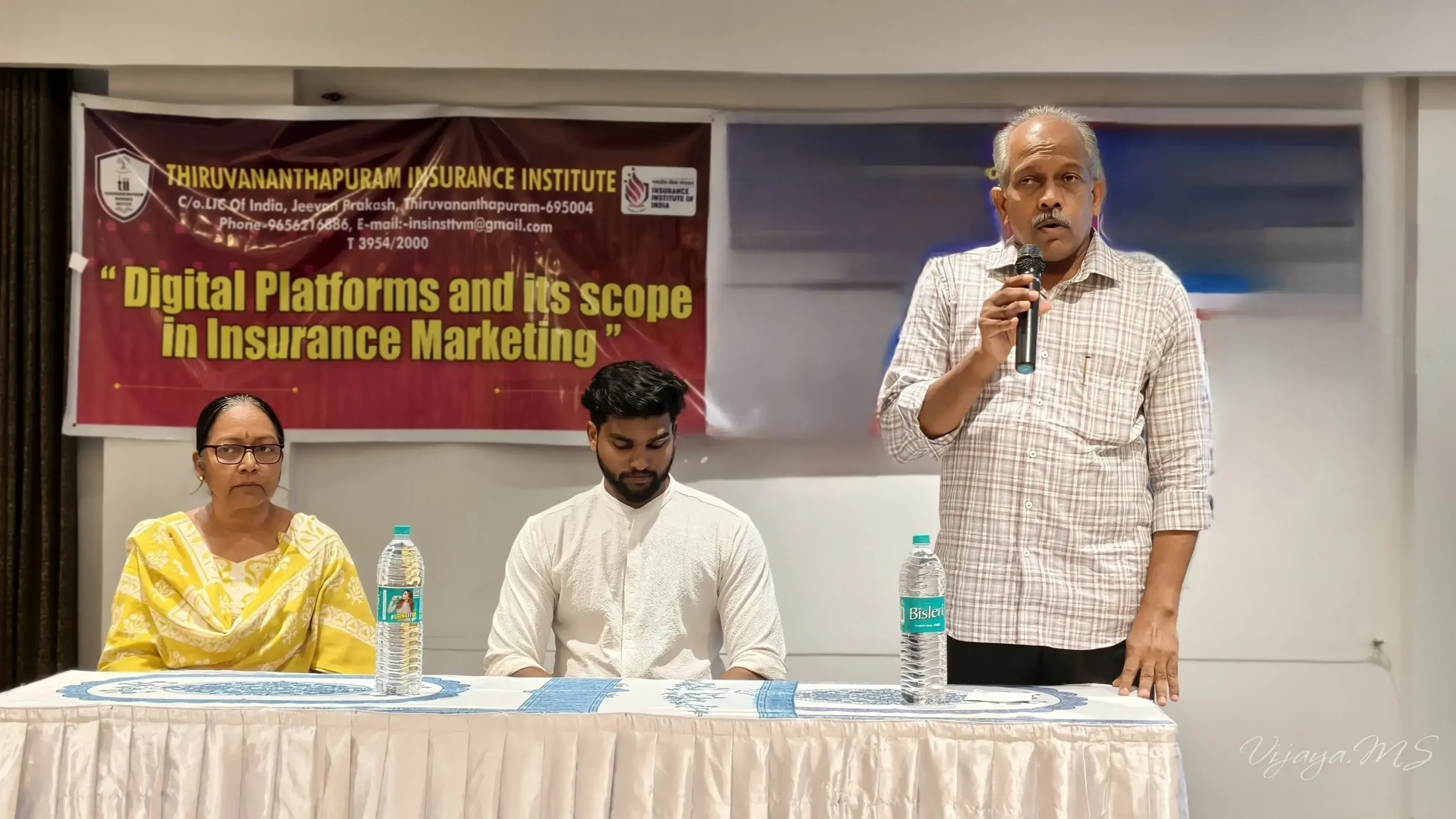 Digital Platforms and its Scope in Insurance Marketing seminar at San Tourist Home, Kollam